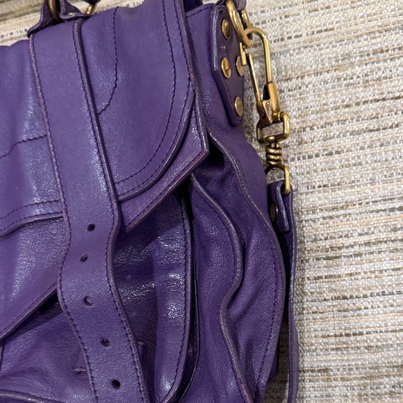 Proenza Schouler PS 1 Purple Leather Women's Bag awesome color - Picture 4 of 16